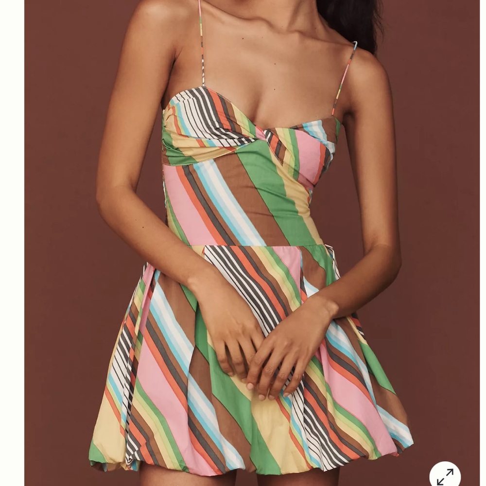 S/W/F Fitted Balloon Mini Dress